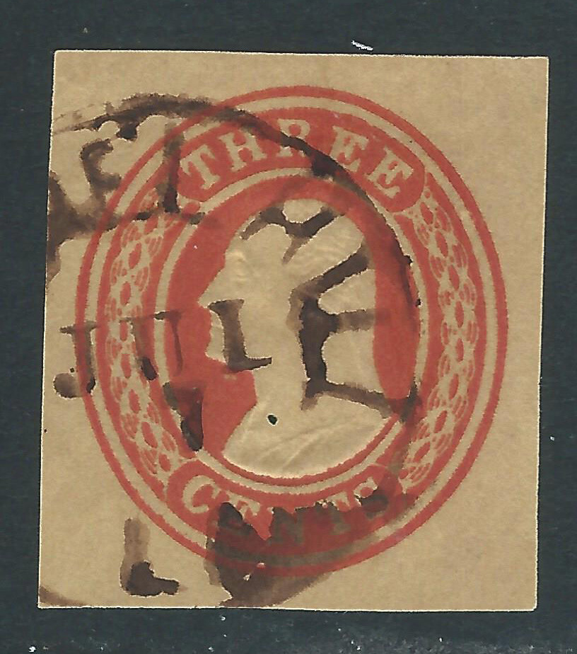 Bigjake: U10,  3 cent Washington Cut Square