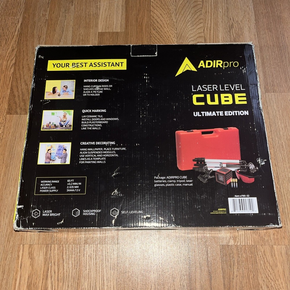 ADIRpro Cube Laser Level Ultimate Edition - Self Leveling - Shockproof Housing