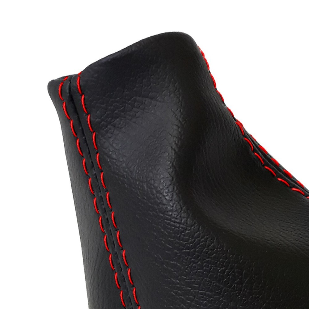 Fits 07-15 Audi Q7 Synthetic Leather Automatic Shift Boot Red Stitch