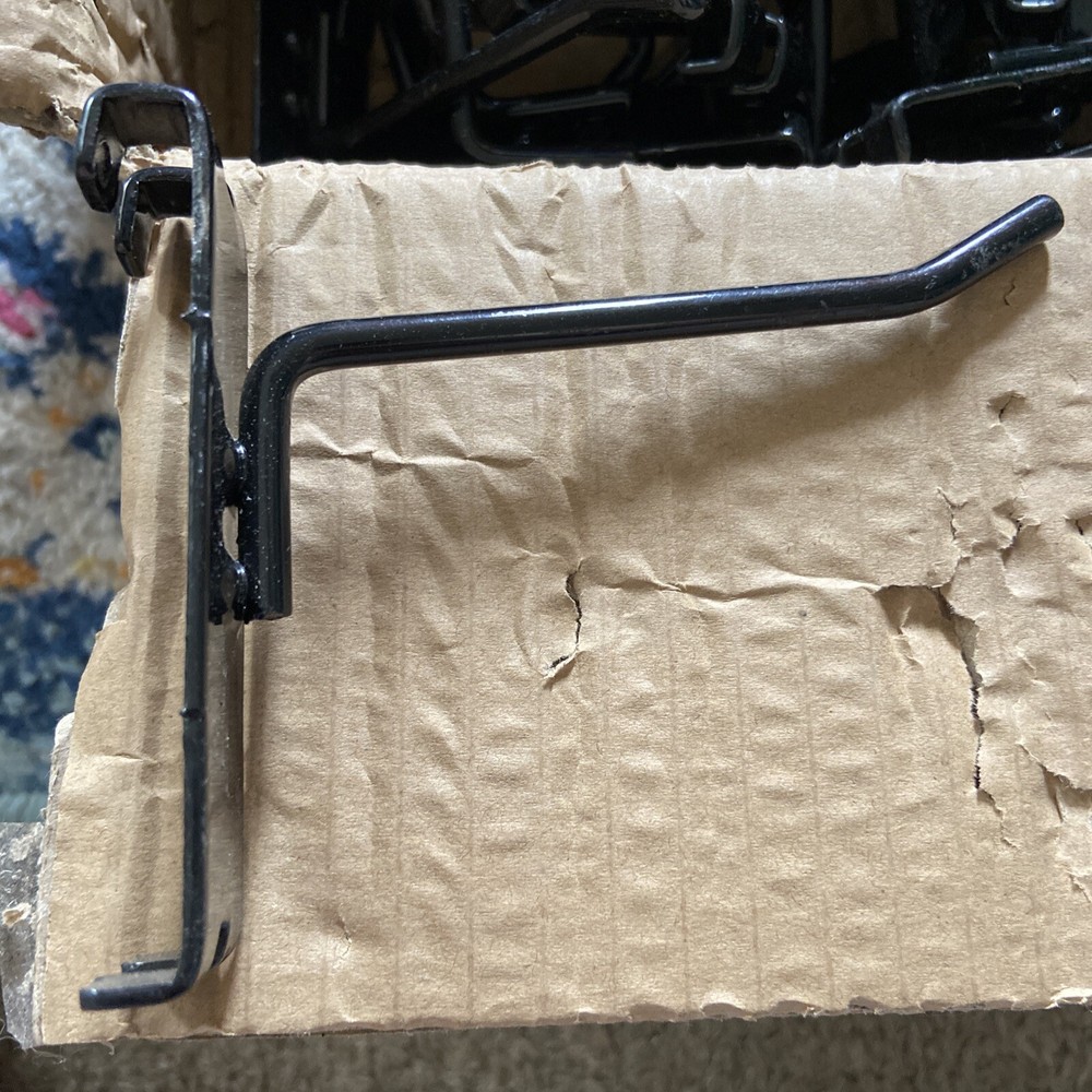 4" Metal Gridwall Hooks - Black, 50 count