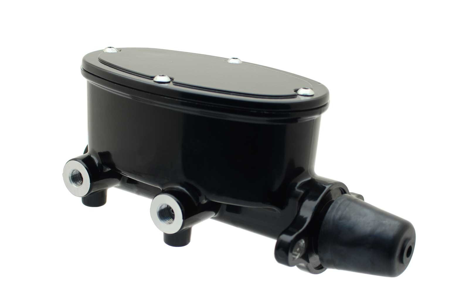 8" Dual Black Powder Coated Brake Booster & Black Oval Master Cylinder