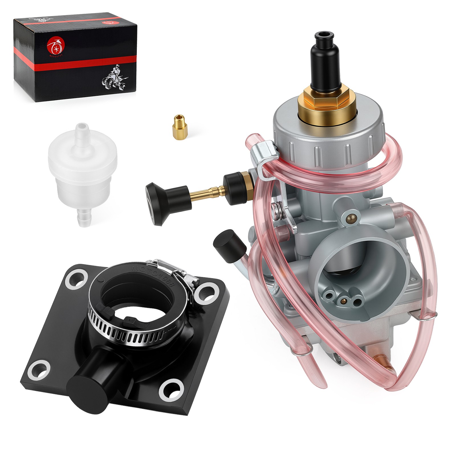 Carburetor Carb + Intake Manifold Boot For Yamaha Blaster 200 YFS200 1988 - 2006