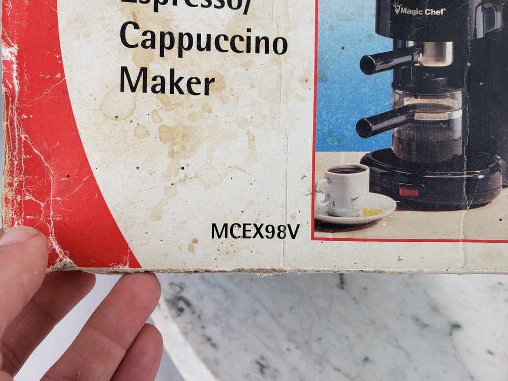 Magic Chef Espresso Cappuccino Maker Machine - New Coffee MCEX98V