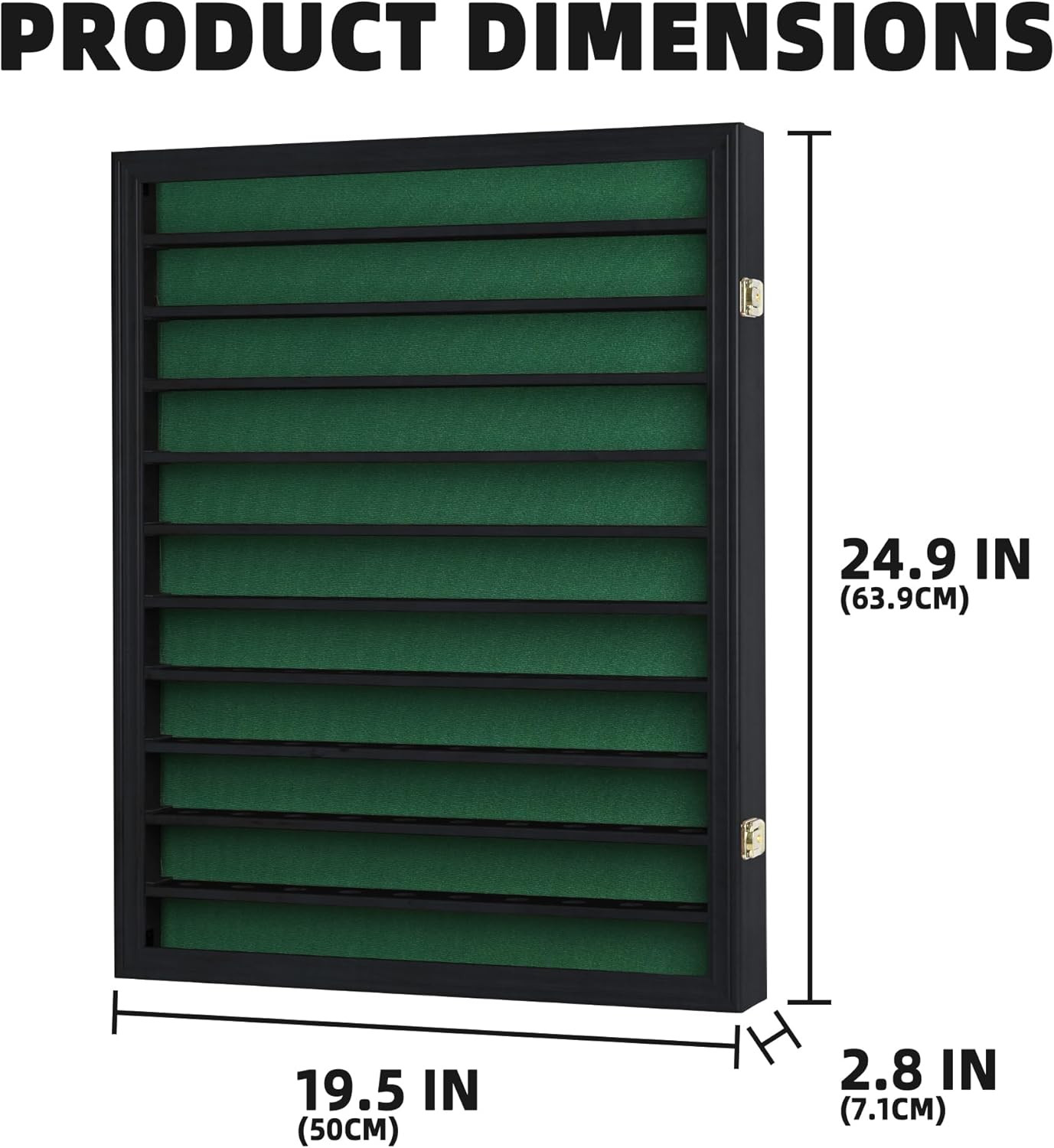 Elegant Black Golf Ball Display Case for 110 Balls - Perfect for Collectors