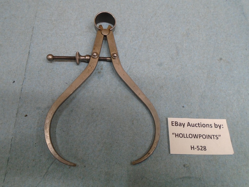 LS Starrett No. 79 Yankee Spring Type 5" Outside Caliper Flat Leg Solid Nut H528