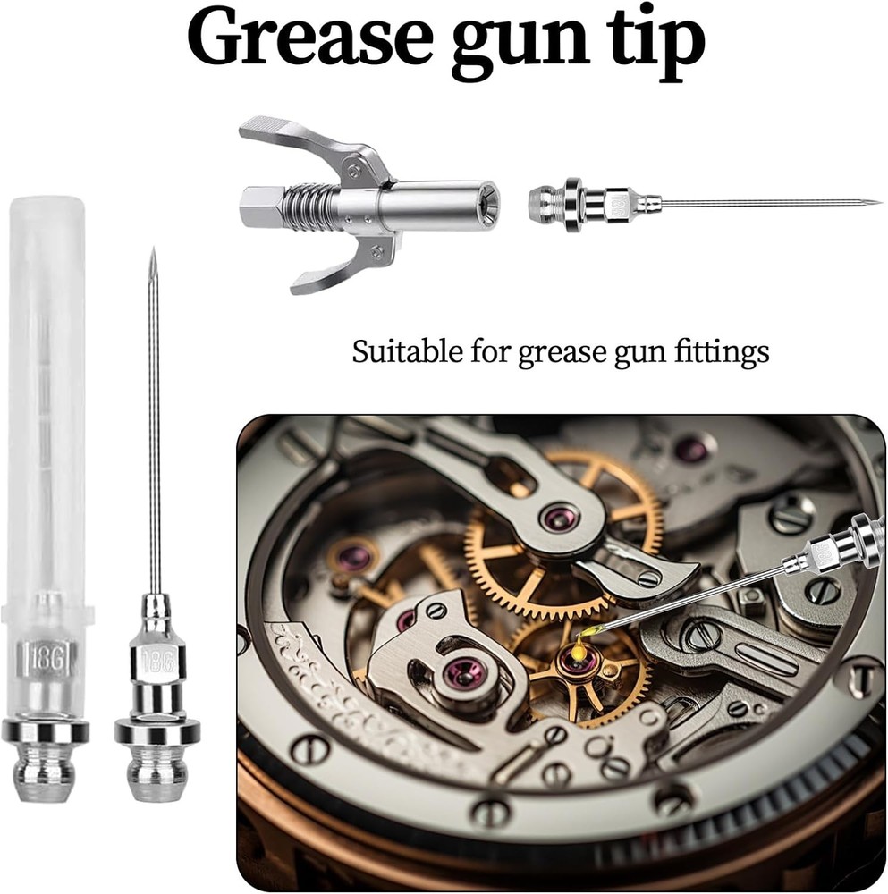 Grease Gun Needle Tip Adapter Kit