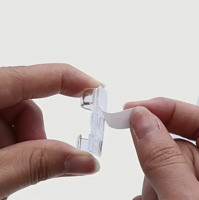 30pcs Clear Plastic Cable Clips Transparent Adhesive Wire Organizer Holders