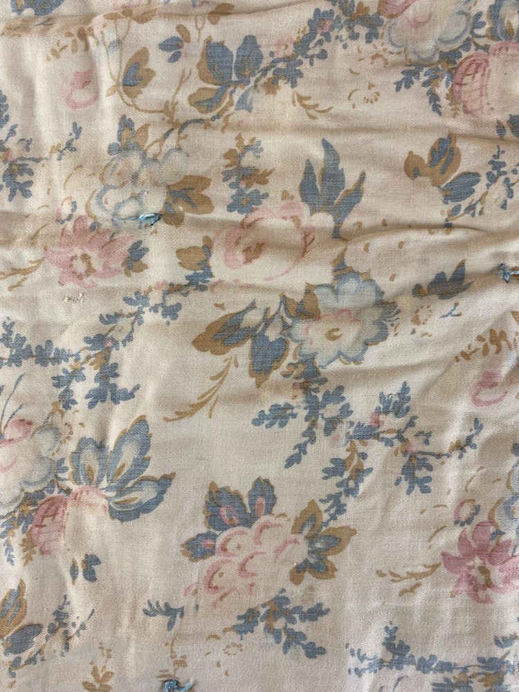 1920s Wool Quilt Drunkard’s Path Variation Antique Patchwork Blanket Heavy 80x65