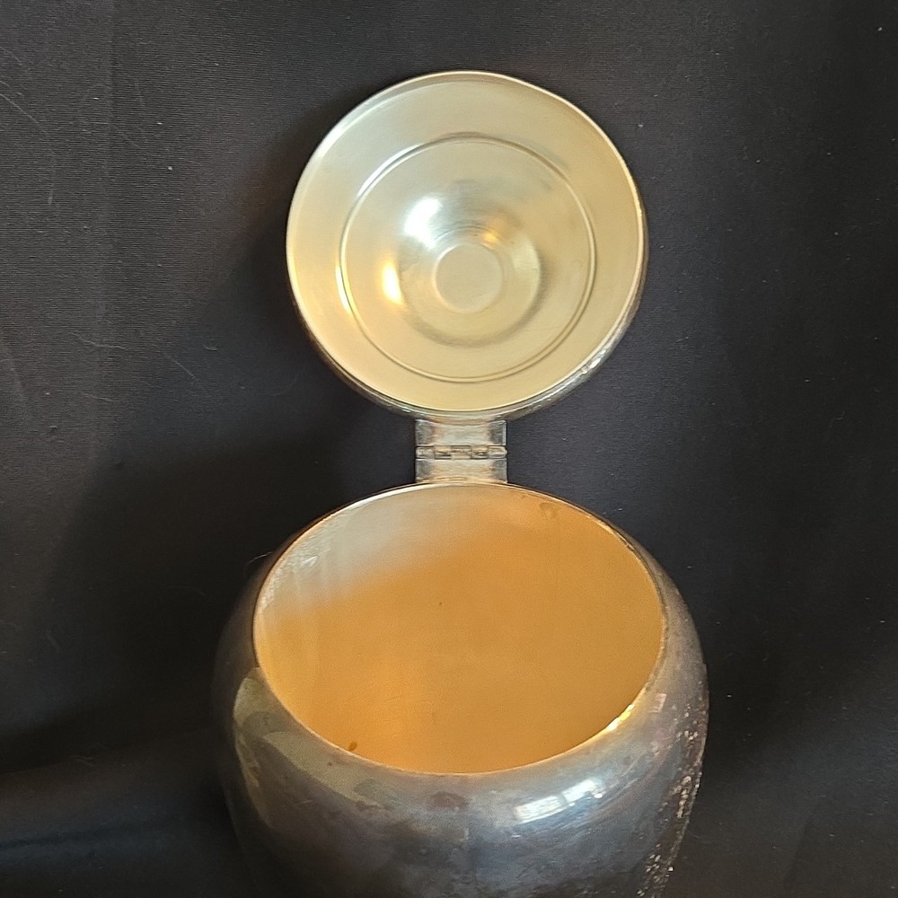 Crown Silver Co Silverplate Teapot Post-1940 Antique Silver-Plated