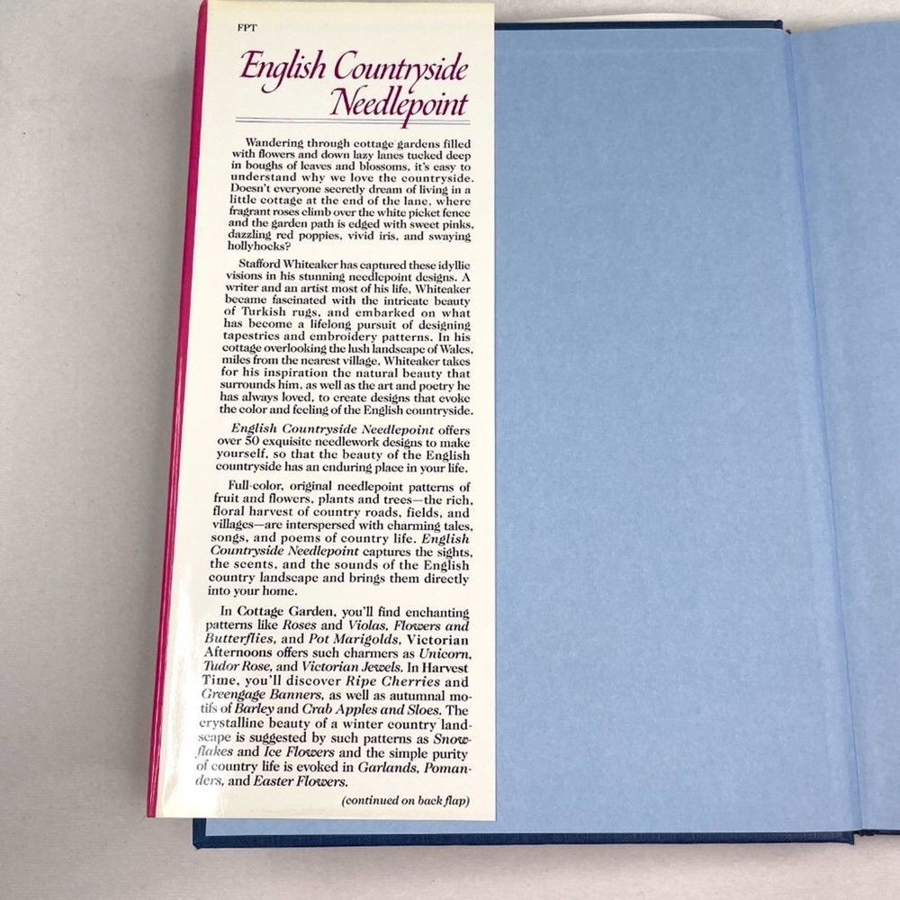 English Countryside Needlepoint Book