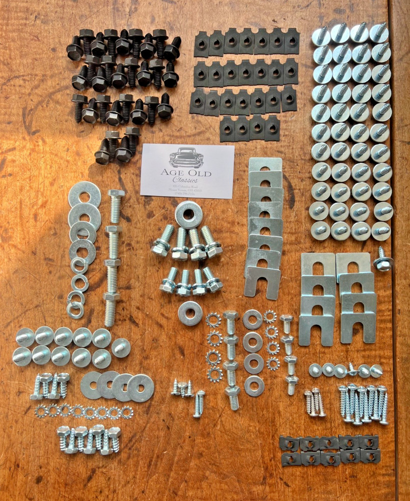 1955 CHEVY FRONT END SHEET METAL FASTENER KIT 55 CHEVROLET hardware screw