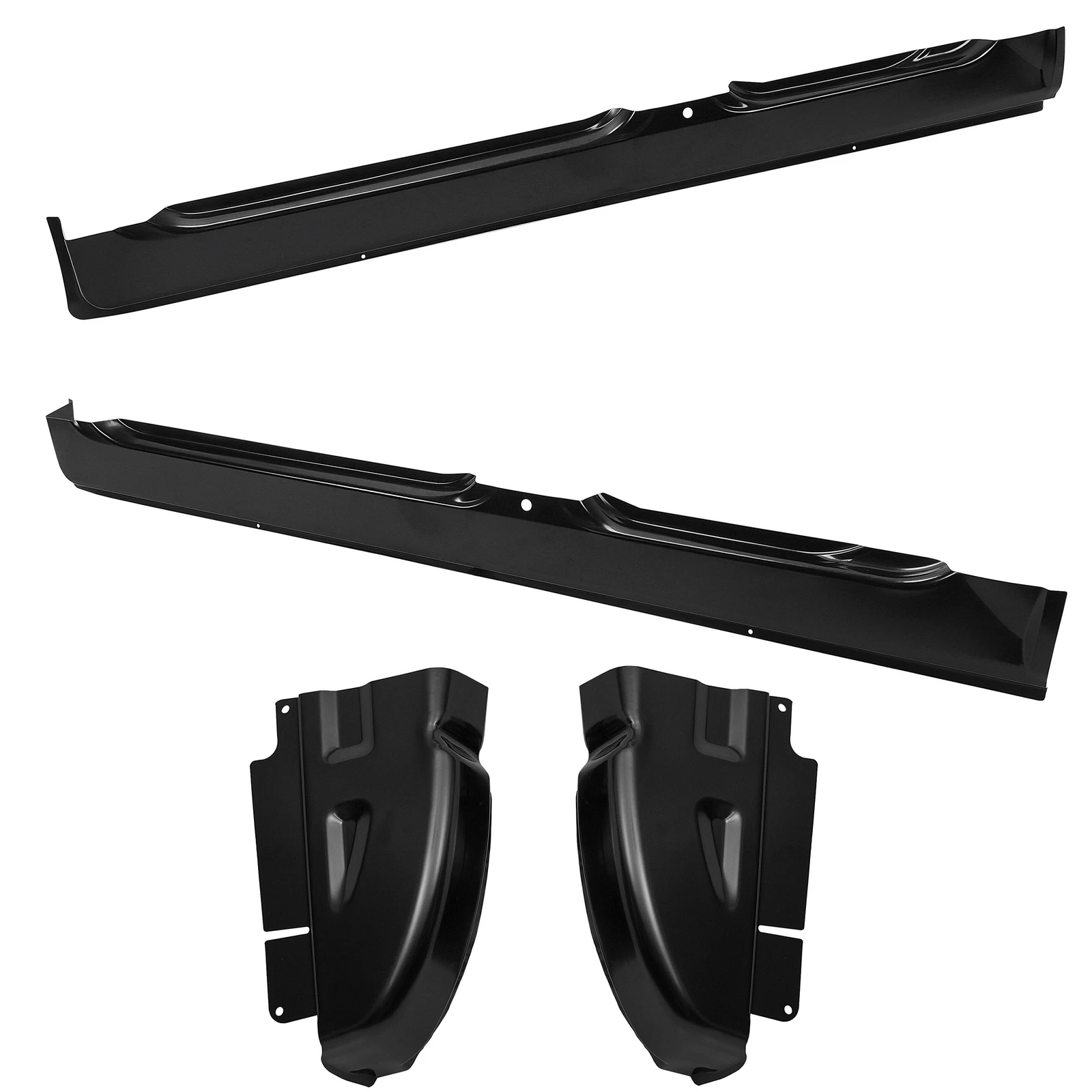 Fit 2002-2008 Dodge Ram Quad Cab 1500 2500 3500 Rocker Panels & Cab Corners 4PCS