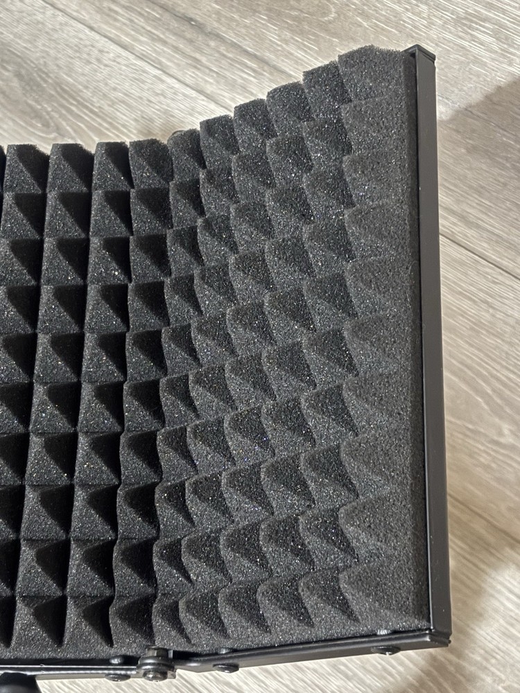 AxcessAbles Mic Reflection Pop Filter Pyramidal Acoustic Foam Lining Lightweight