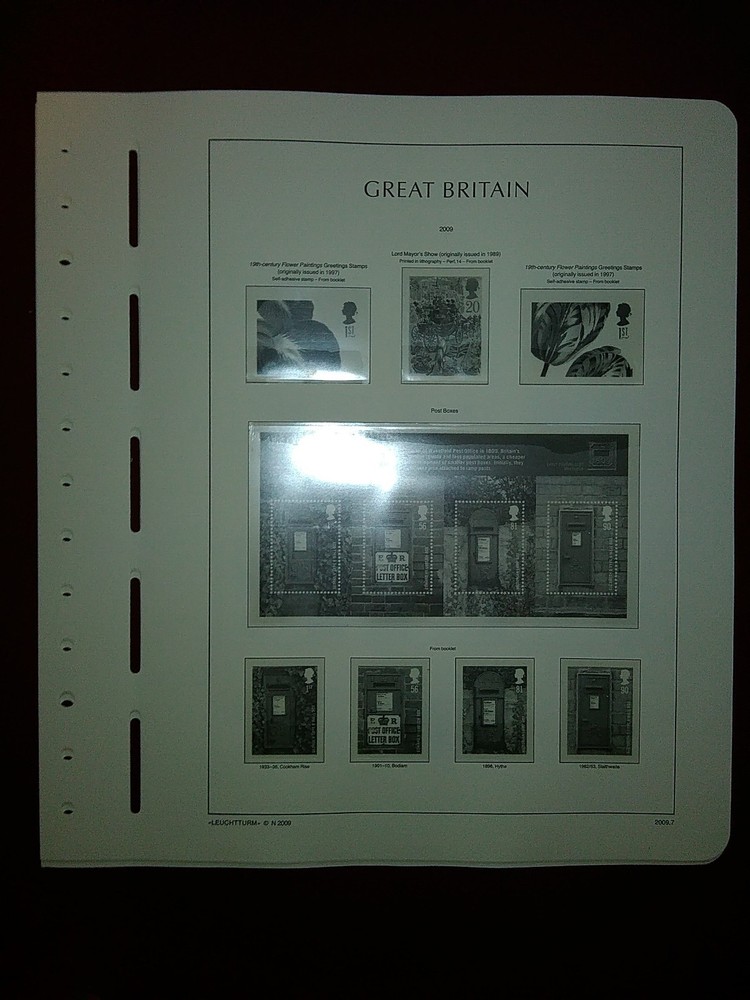 LIGHTHOUSE Commemorative Hingeless album pages Great Britain 2009 Used Ref 2009