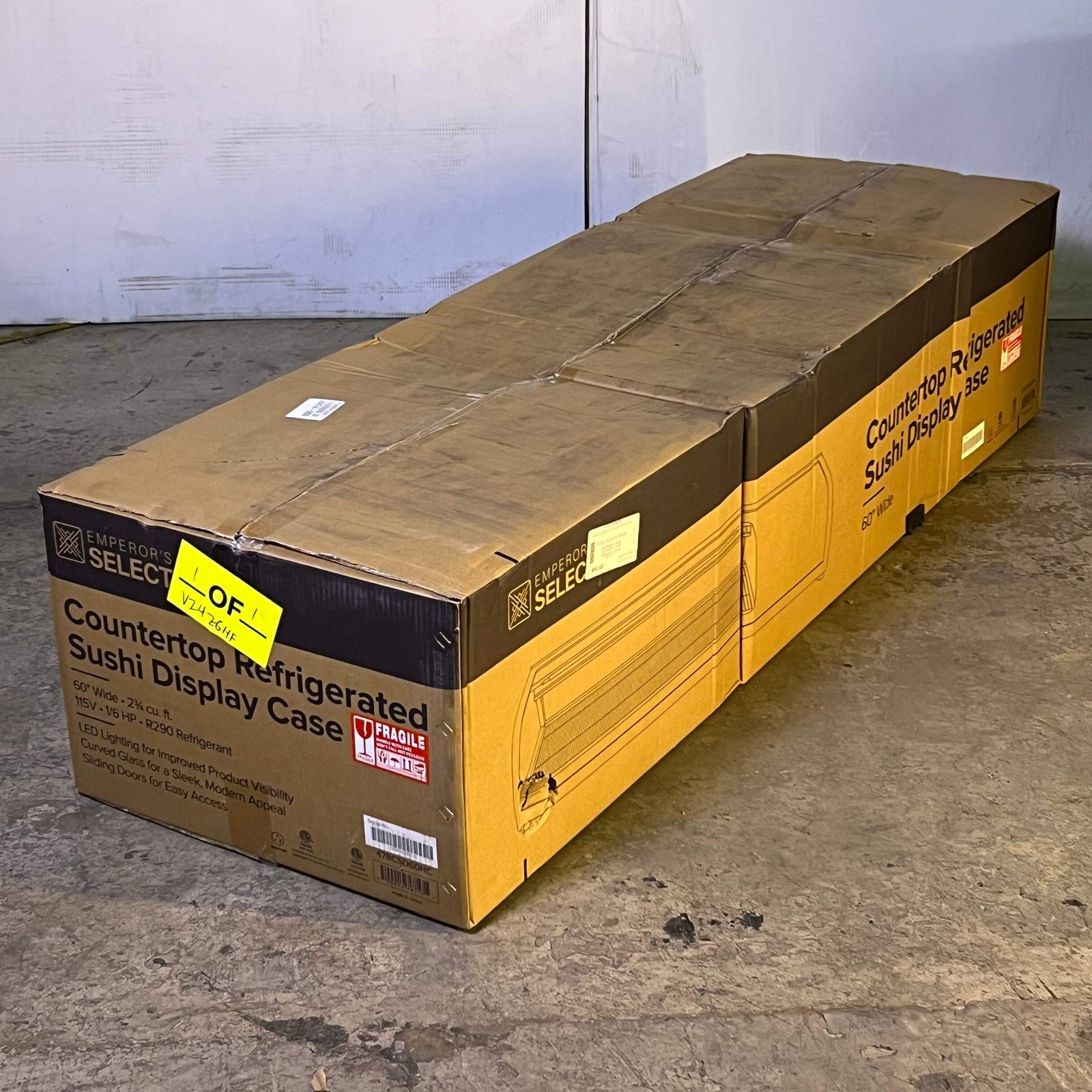 EMPEROR'S SELECT CSD-60 Countertop Refrigerated Sushi Display Case 115V 1/6HP Sz