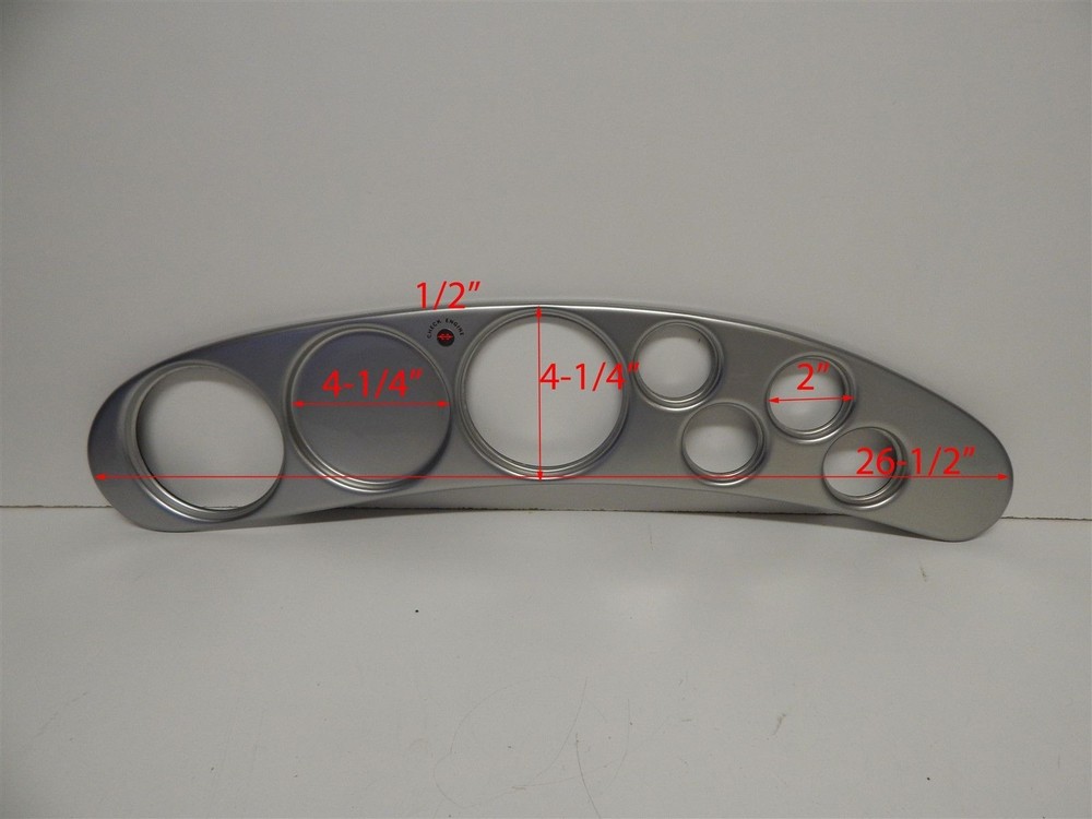 Gray/Chrome colored Boat Panel w/ Damage