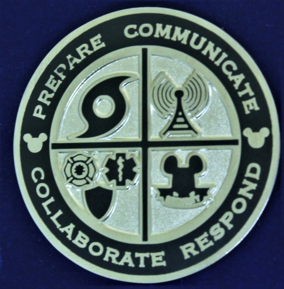 Walt Disney World Security Emergency Management Challenge Coin
