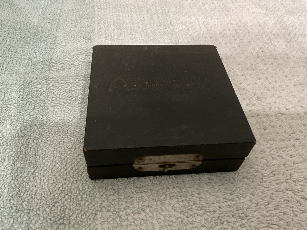 Acme Single Surface Optical Flat 2" dia. x 5/8" w/ nice old case