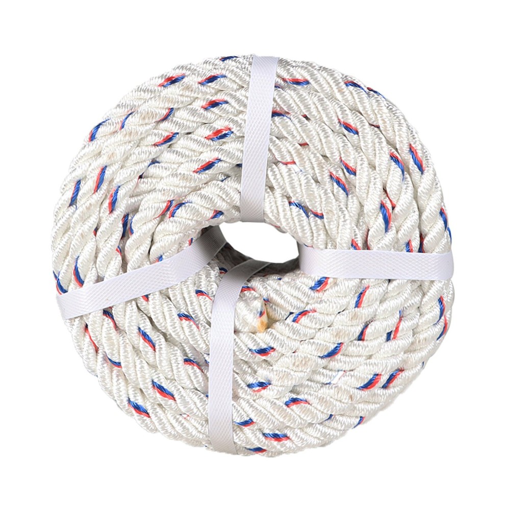 Double Braid Polyester Arborist Bull Rope 5/8"×150' 7200Lbs Pulling Rigging Line