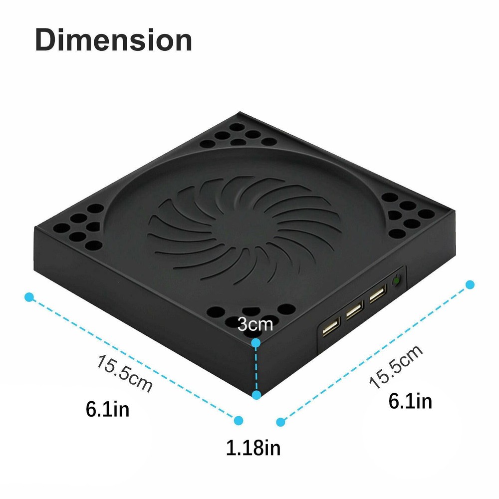 5V Type C Cooling Fan Vertical Stand USB Cooler For Xbox Series X Game Console D