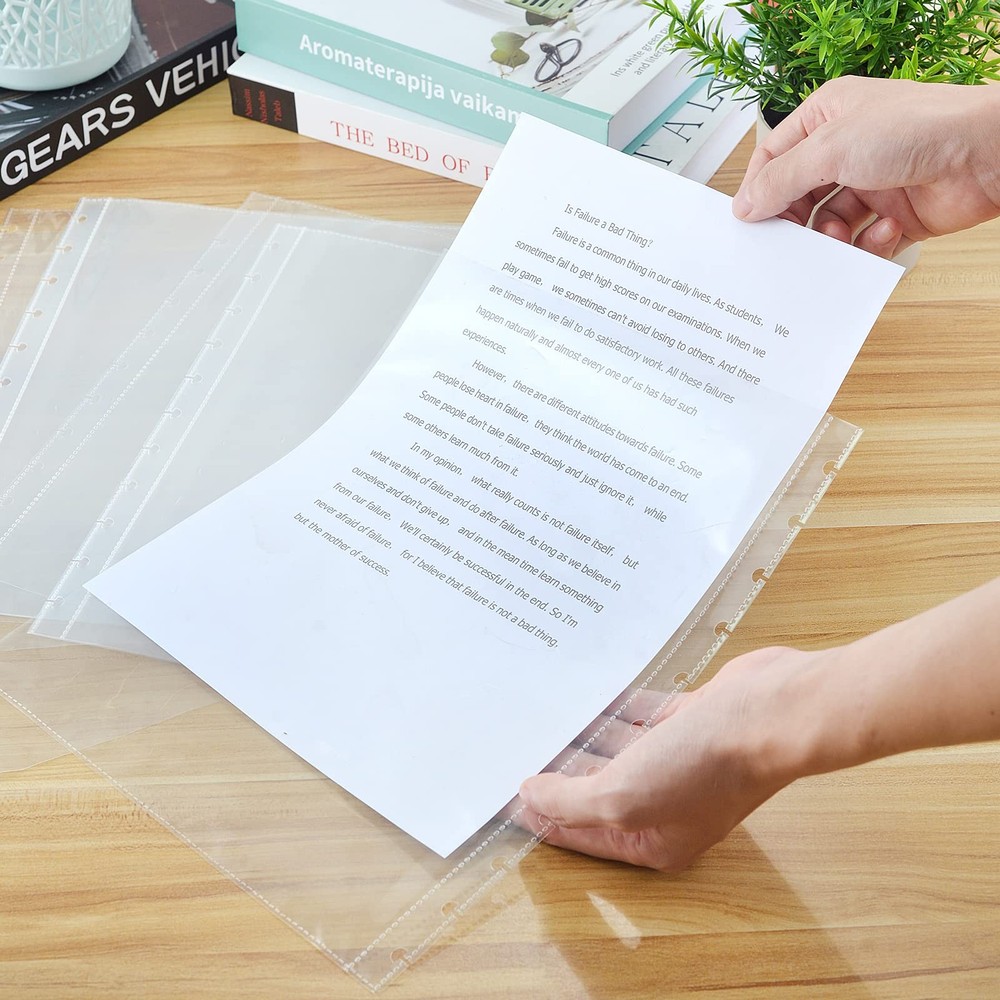 100 Piece Discbound Sheet Protectors Discbound Page Protector Letter Size Clear