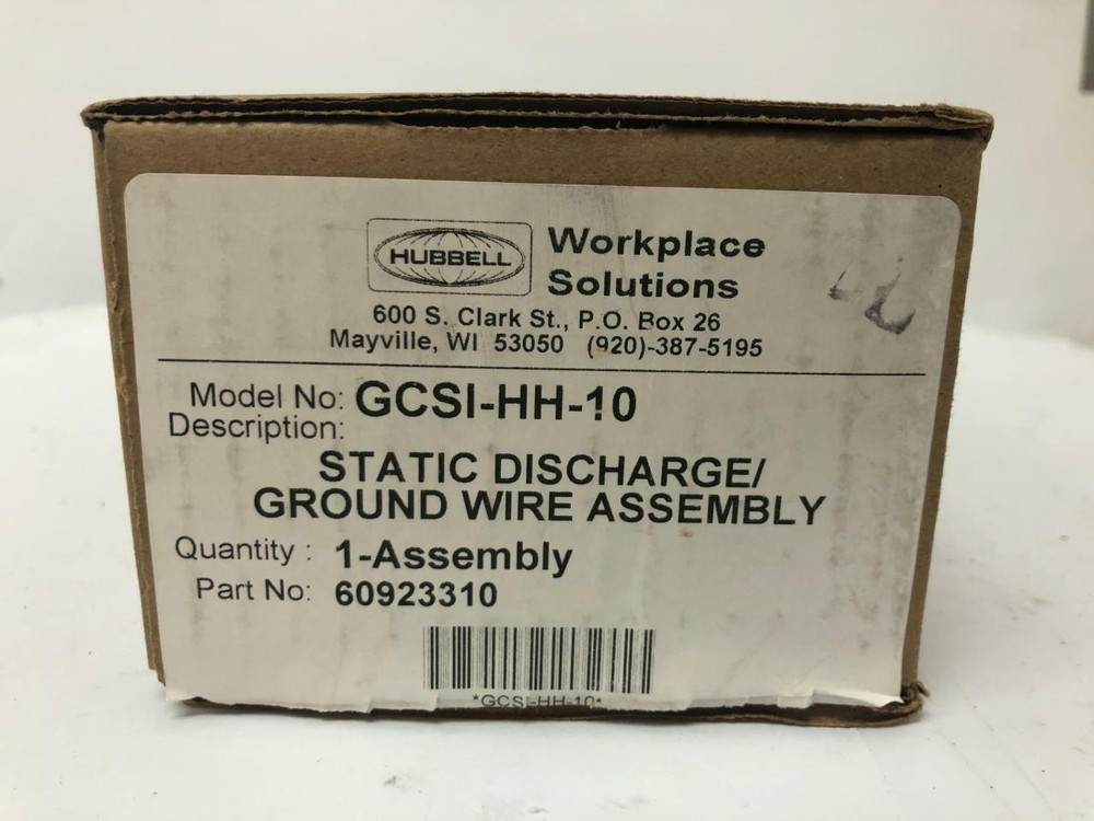 Static Discharge Ground Wire Assembly by Hubbell GCSI-HH-10