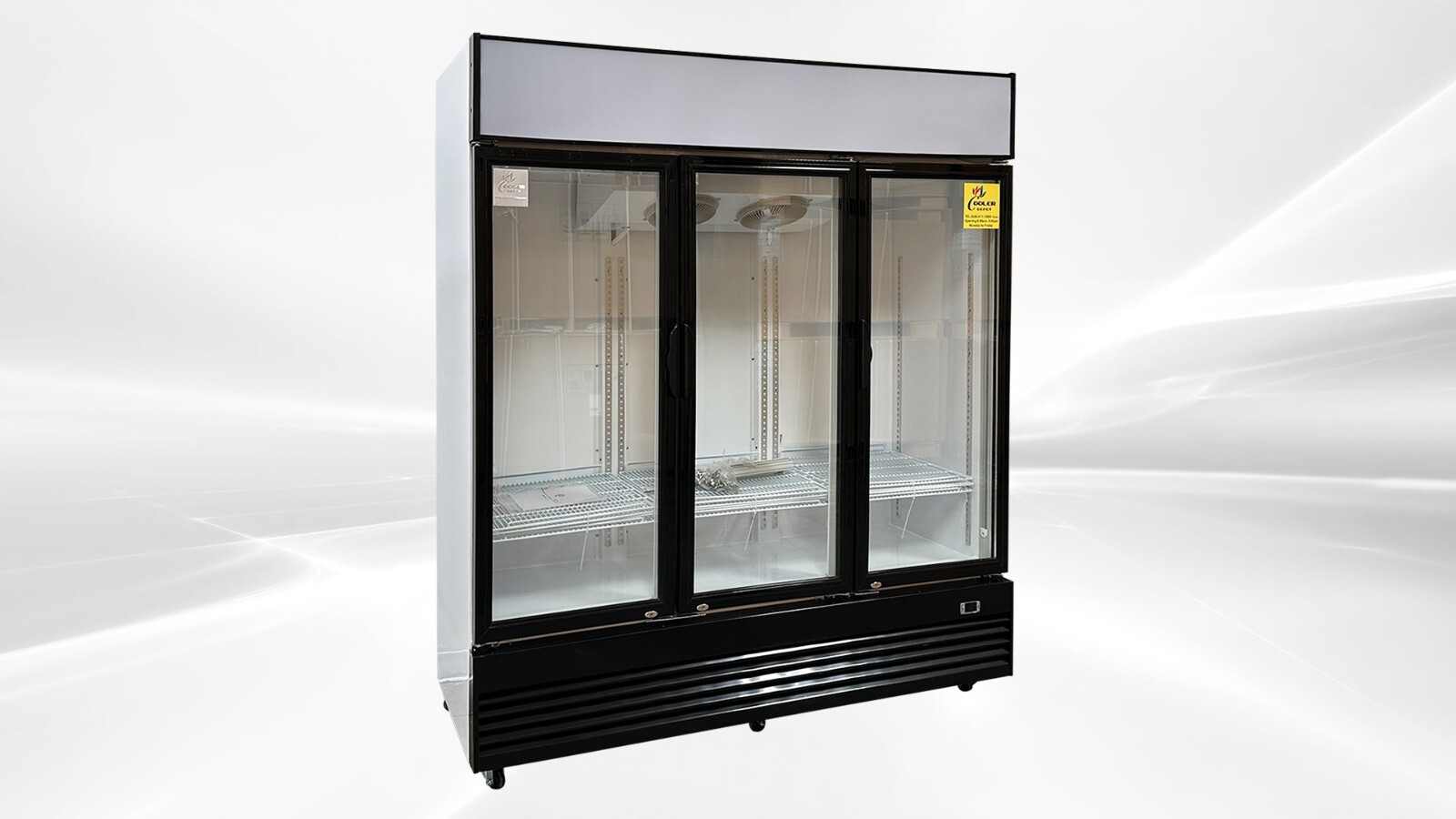 NEW 74" Commercial Glass Door Refrigerator Display Merchandiser Cooler NSF ETL