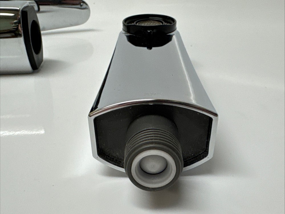 KWC Domo Chrome & White Single Kitchen Faucet, Core Unit Only (no Pull-out)