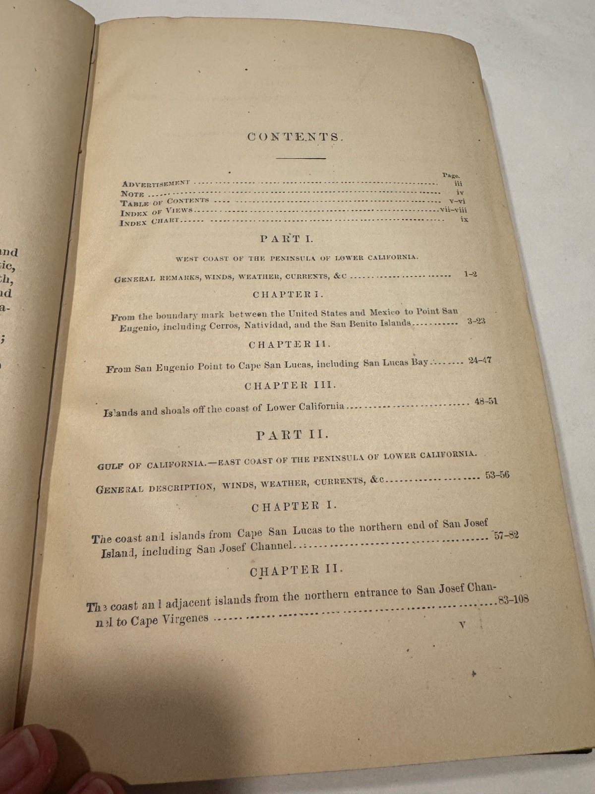 GEORGE DEWEY'S BOOK! 1880 Autographed West Coast of Mexico US Hydrographic Book