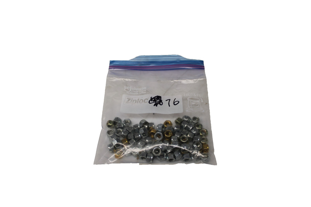 76 Woodys Track Stud Nuts 5/16 Gold Digger Snowmobile