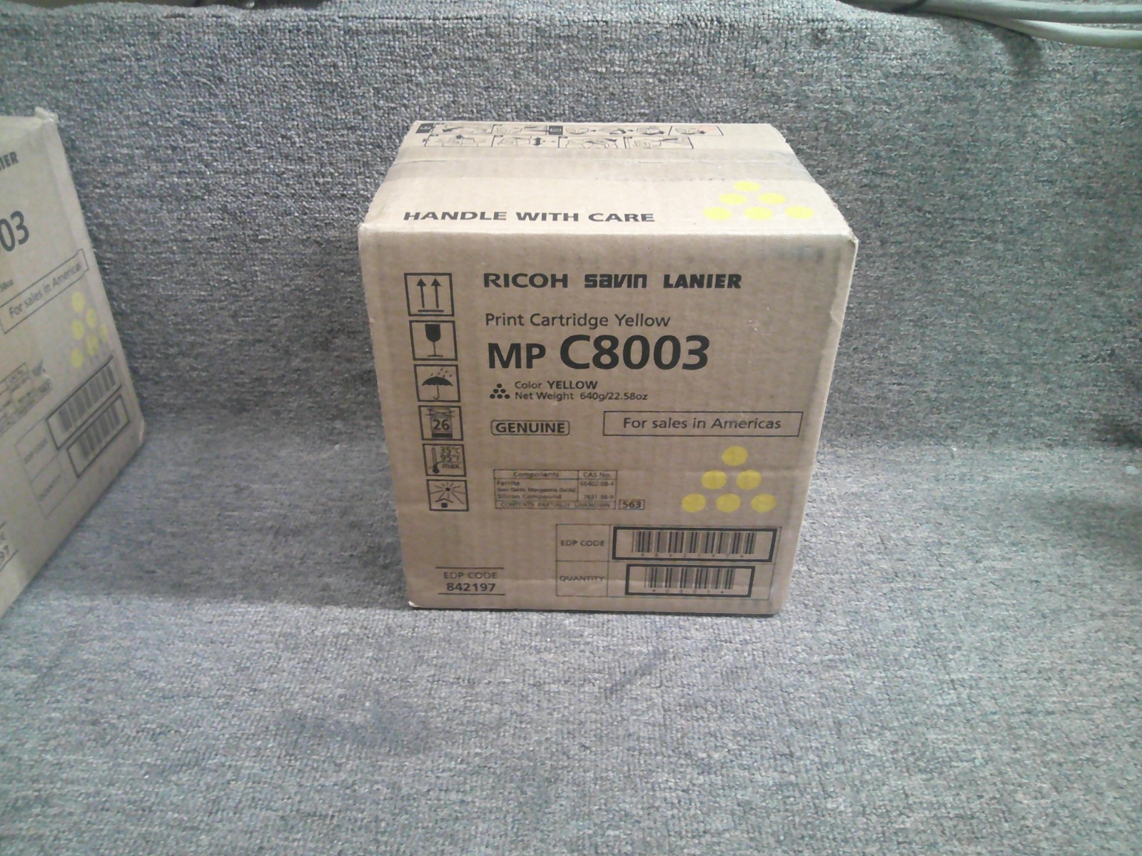 842197 New Genuine Ricoh Yellow Print Cartridge for the MP C8003