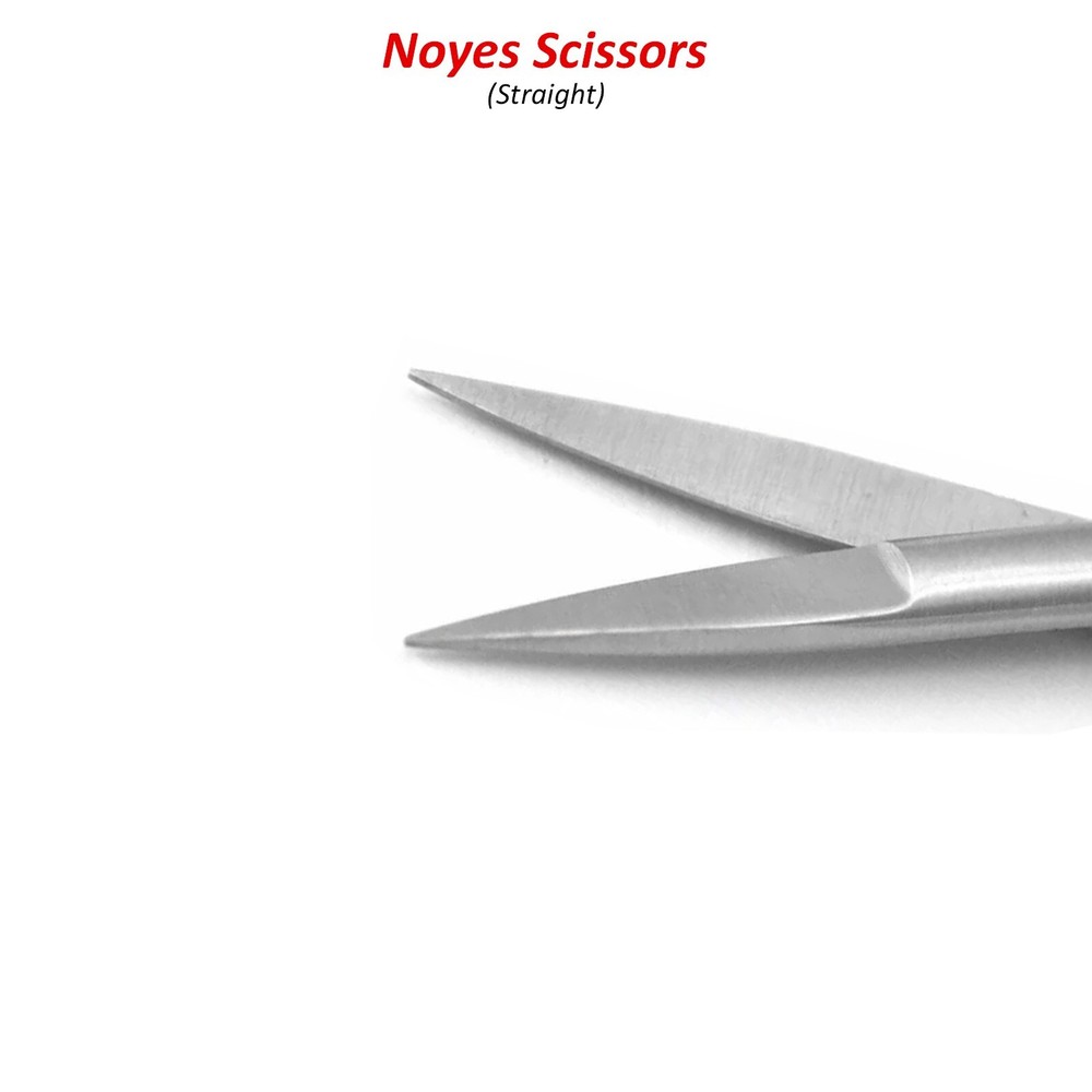 Ophthalmic Surgical Micro Surgery Spring Noyes Scissors Straight Sharp CE