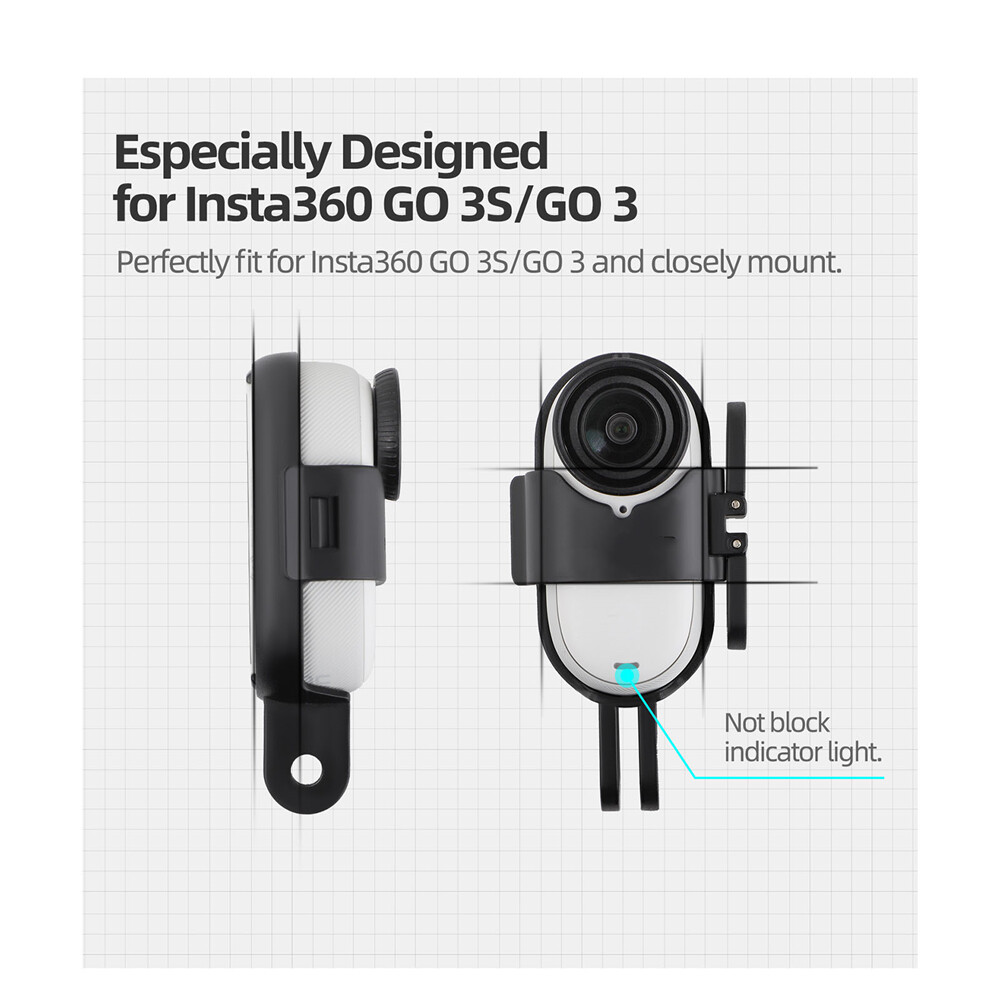 Foldable Vertical-Horizontal Mount Adapter for Insta360 GO 3S/GO 3
