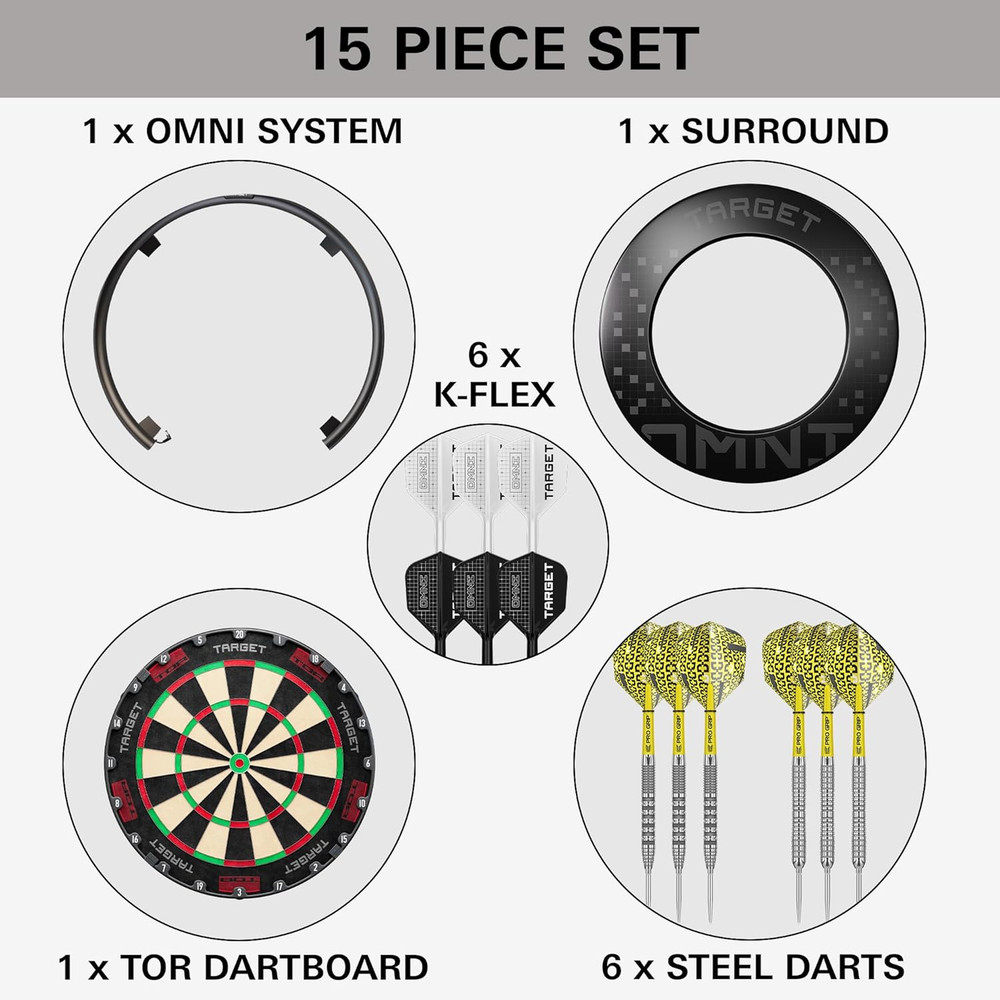 Omni-Ring: LED Dartboard Light & Auto Scoring - Ultimate Home Bundle