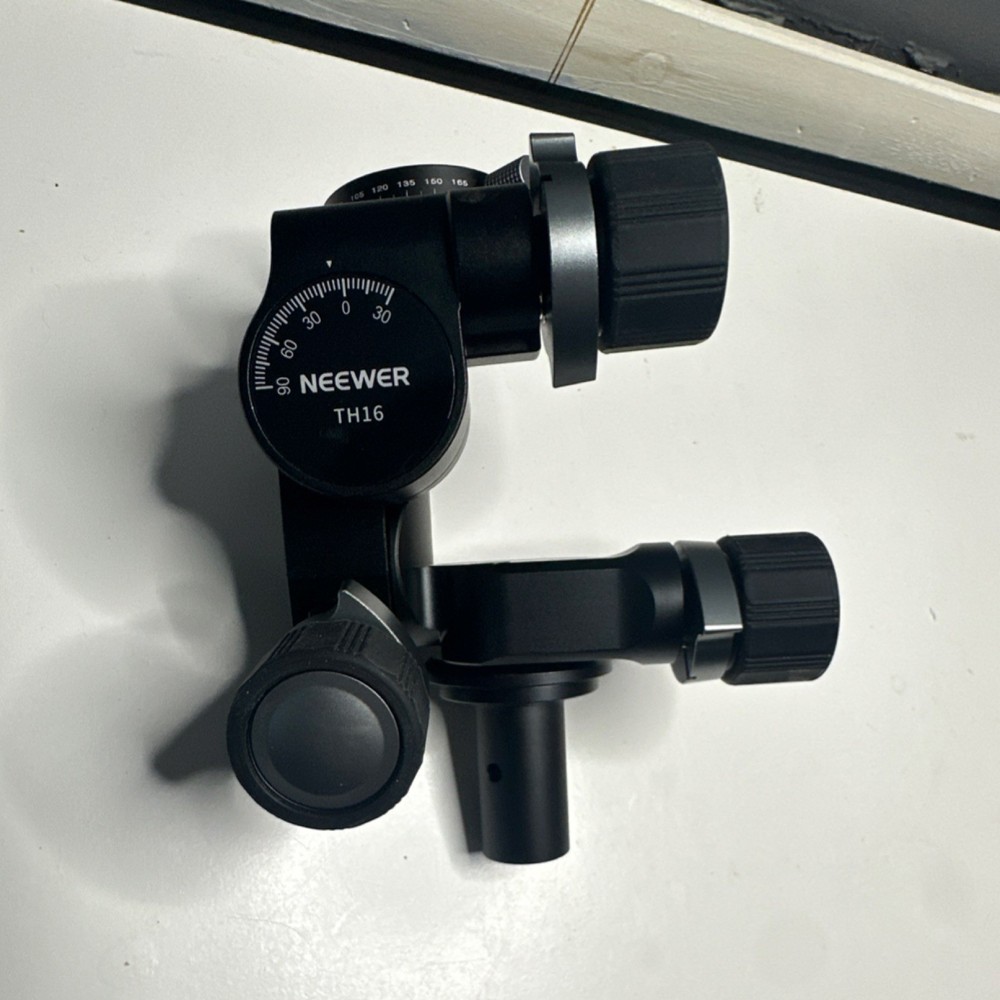 NEEWER 3 Way Geared Tripod Head