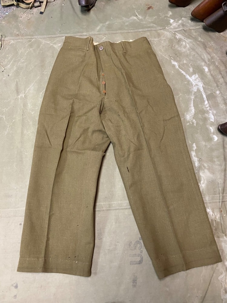 ORIGINAL WWII US ARMY M1938 WOOL COMBAT FIELD TROUSERS- XLARGE 38 WAIST