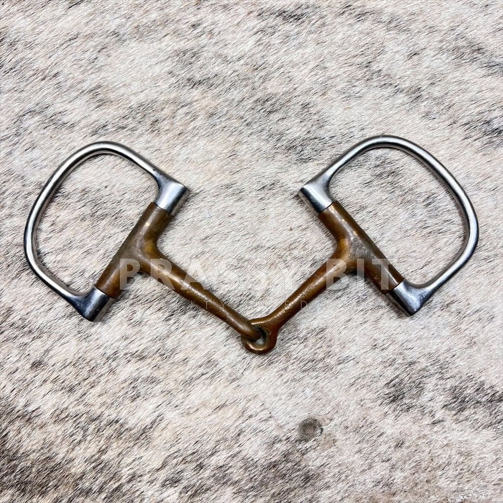 4.75" Copper D Ring Snaffle Bit