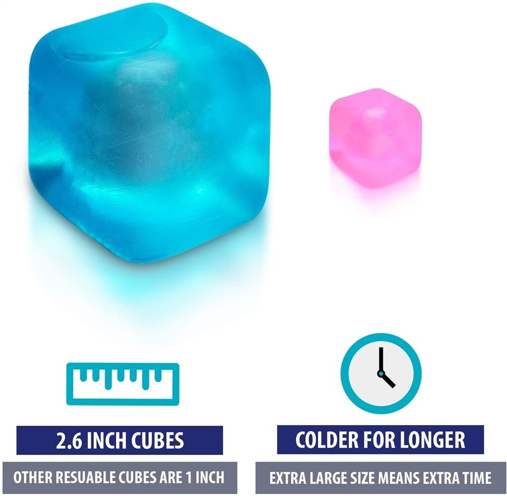 Extra Large Reusable Ice Cubes