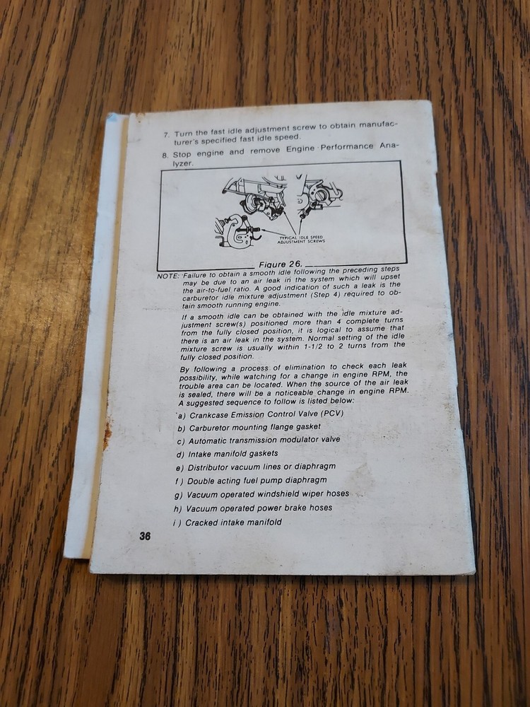 Dixco Operation Manual Engine Performance Analyzer B6