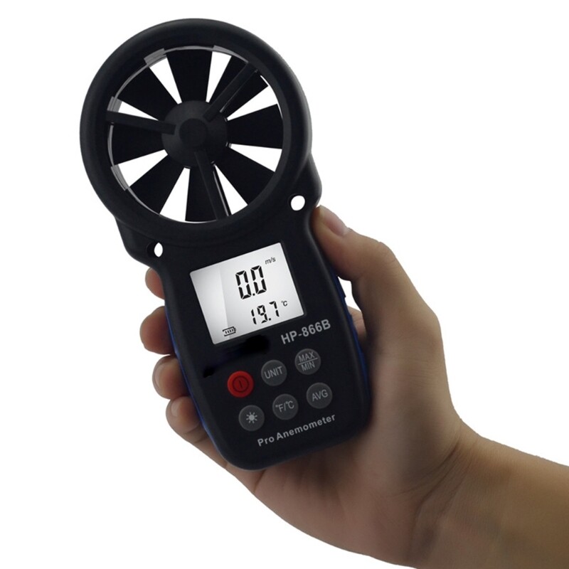Small Wind Gauges Plastic Wind Speed Tester Ideal for Engineers Sailors