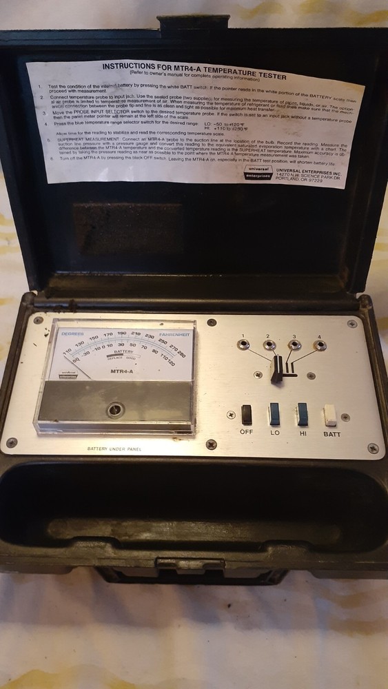 Universal Enterprises model MTR4-A Temperature Tester--no probes
