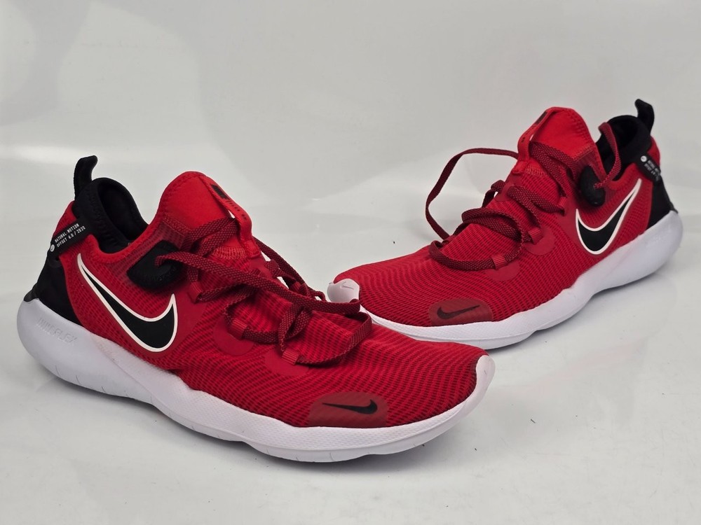 Nike Men's Red Black White Flex Running Shoes US Size 11.5