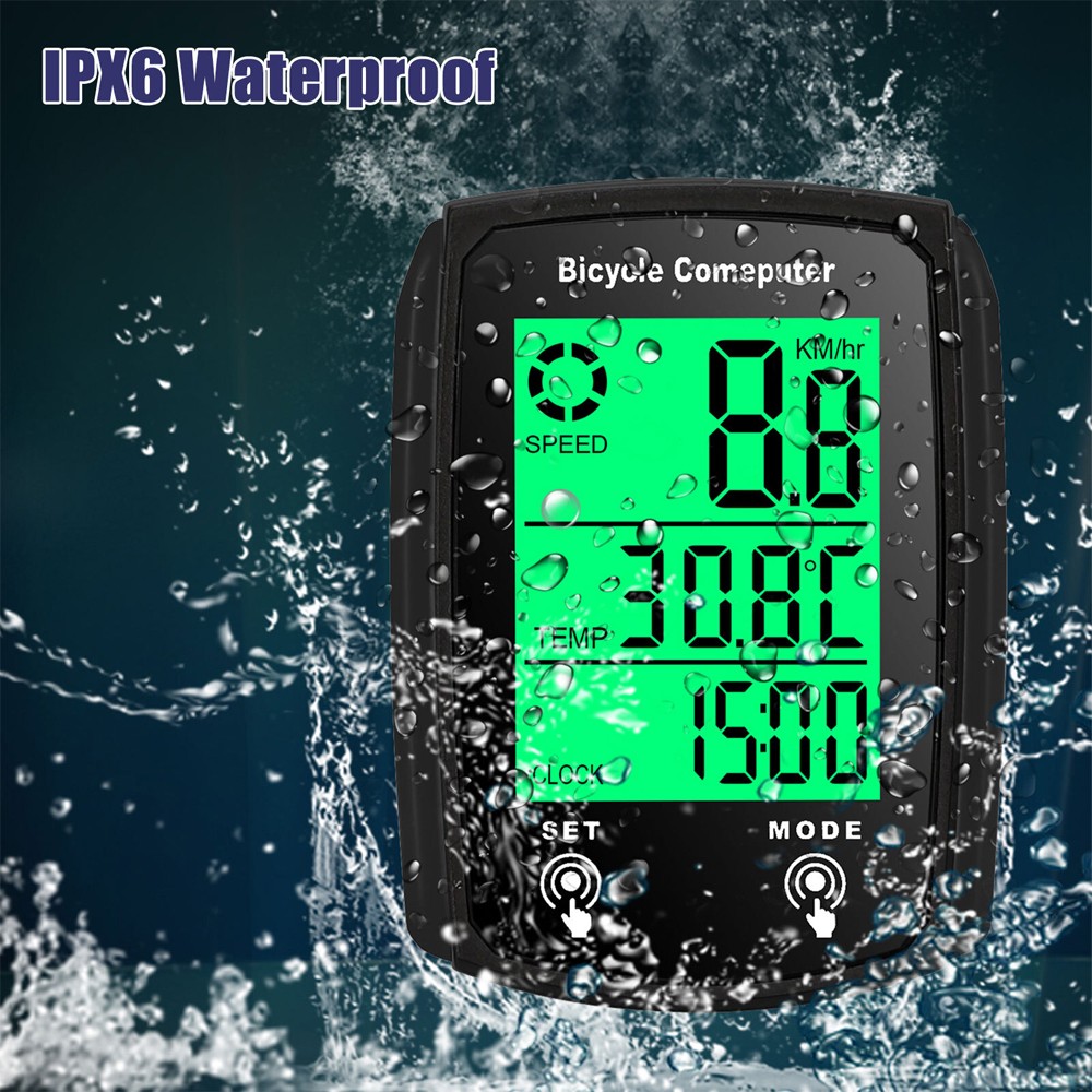4PCS Bike Bicycle Speedometer Cycle Digital Odometer Computer Waterproof LCD