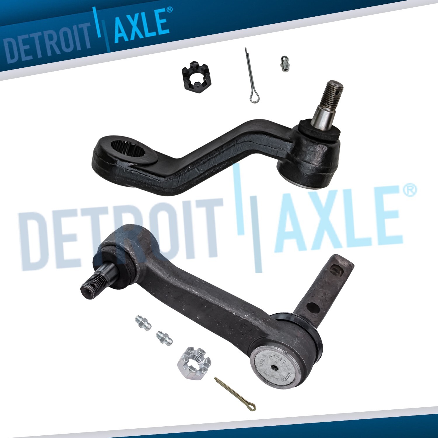 Pair BRAND NEW Steering Idler Pitman Arm Replacement Kit for Ram 1500 2500 - 2WD