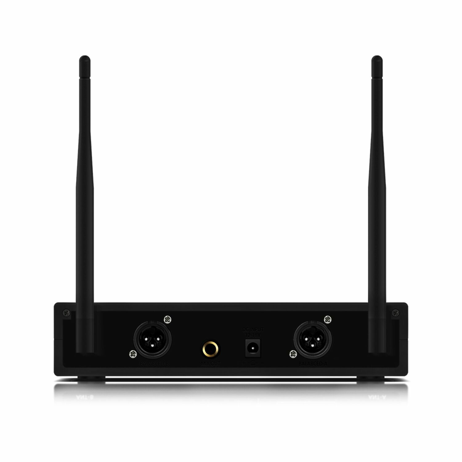 Professional 2 Channel UHF Wireless Dual Microphone Cordless Handheld Mic System