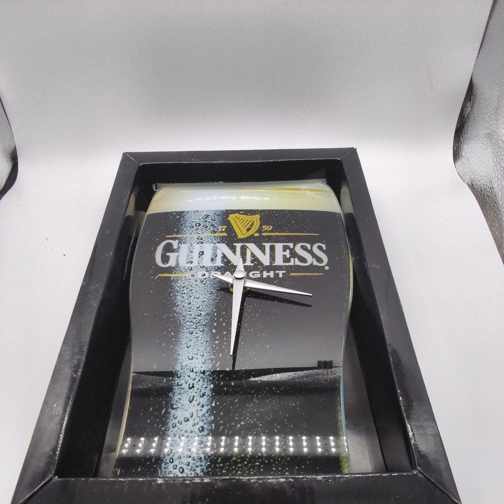Guinness Draught Pint Glass Shaped Wall Clock. NIB