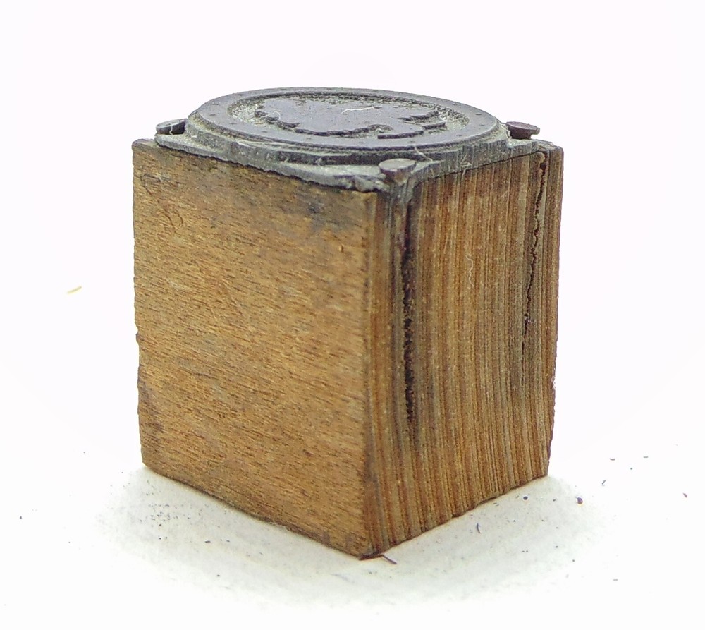 Printing Letterpress Printers Block Small Tree In Oval