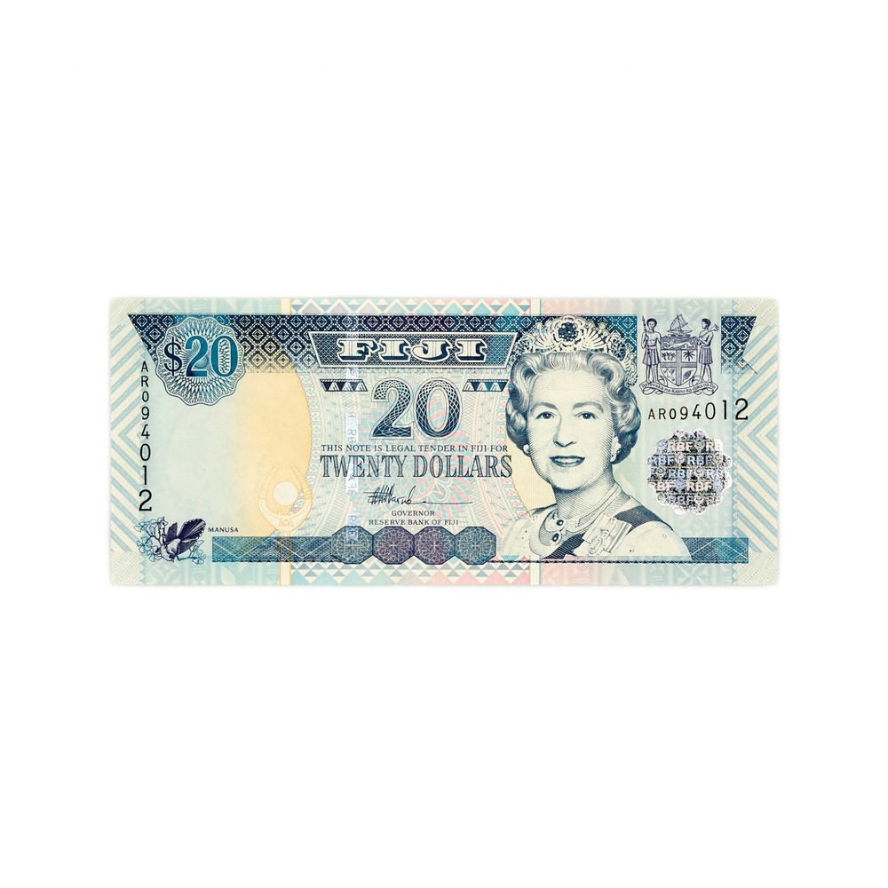Fiji 20 Dollars P-107 2002 Au-Unc.