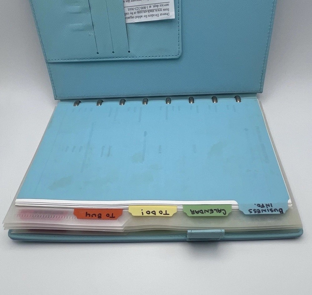 Tiffany Blue Martha Stewart Disc Notebook - Stack On 9 inches