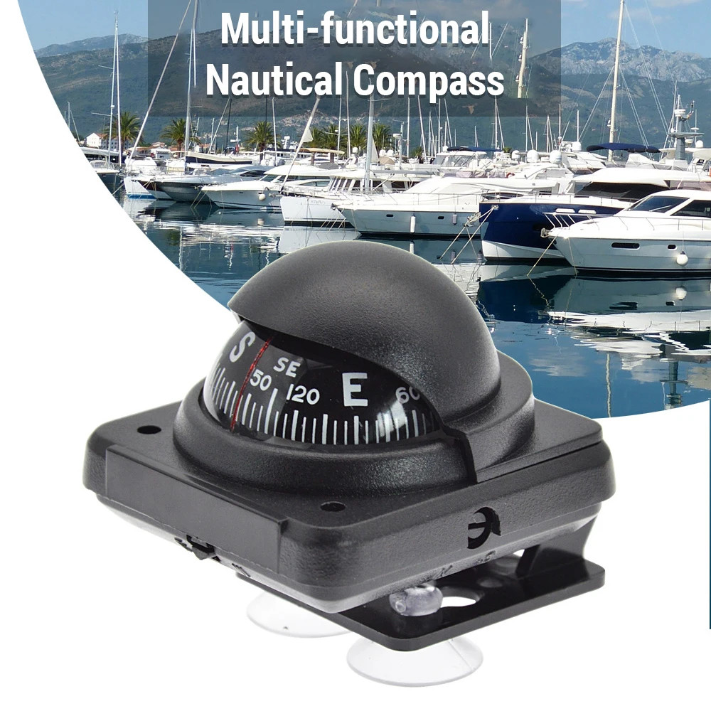 Nautical Compass Car Compass Sea Marine Navigation Declination Adjustment Guide